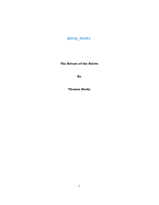 051-The Return of the Native - Thomas Hardy.pdf